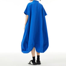 Load image into Gallery viewer, Women's Polo-Collar Tulip Dress
