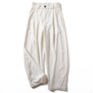 Drape Loose Straight Casual Trousers