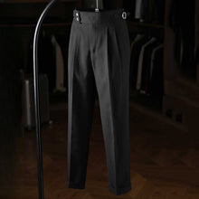 Load image into Gallery viewer, Italian Casual Paris Buckle Straight Business Trousers
