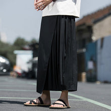 Load image into Gallery viewer, Fake Two-piece Thin Strappy Loose Pleated Pants
