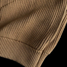 Load image into Gallery viewer, Heavyweight Cotton Crewneck Button Up Knitted Cardigan
