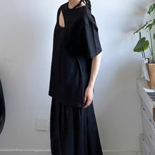 Load image into Gallery viewer, Hollow Deconstructed Loose Casual T-shirt
