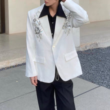 Load image into Gallery viewer, Sequined 3D Embroidered Suit Jacket
