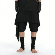 Load image into Gallery viewer, Faux Two-Piece Asymmetrical Wide-Leg Shorts
