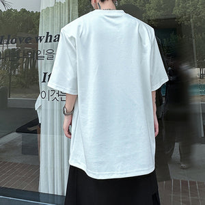 Printed Studded Crew Neck T-shirt