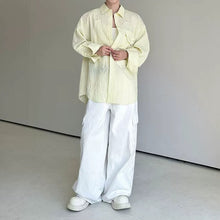 Load image into Gallery viewer, Loose-Fit Striped Collared Shirt
