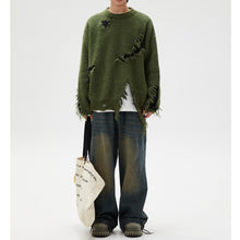 Load image into Gallery viewer, Ripped Tassel Distressed Sweater
