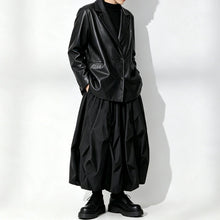 Load image into Gallery viewer, Japanese Loose Soft PU  Leather Blazer Jacket
