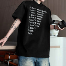 Load image into Gallery viewer, Crew Neck Letter Print Loose T-shirt
