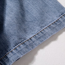 Load image into Gallery viewer, Denim Loose Thin Retro Workwear T-shirt
