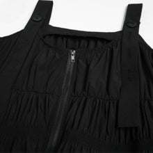 Load image into Gallery viewer, Spaghetti Strap Ruched Zippered Loose Long Dress
