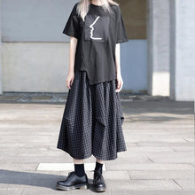 Load image into Gallery viewer, Irregular Plaid A-line Skirt
