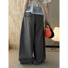 Load image into Gallery viewer, Women's High-waisted Pleated Belted Wide-leg Casual Trousers
