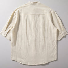 Load image into Gallery viewer, Vintage Stand Collar Loose Shirt
