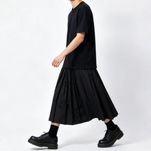 Load image into Gallery viewer, High-Waisted Pleated Wide-Leg Culottes Skirt-Pants
