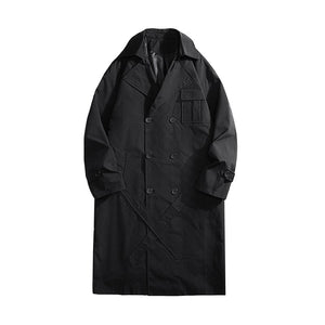 Black Knee-length Trench Coat