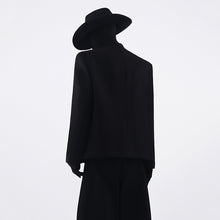 Load image into Gallery viewer, Stand-up Collar Padded Shoulder Jacket
