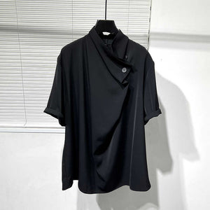 Irregular Loose Button-down Shirt