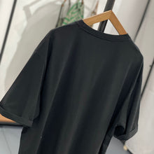 Load image into Gallery viewer, Mid-length Irregular Bevel Hem Cotton T-shirt
