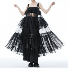 Load image into Gallery viewer, Mesh See-through Cake Suspender Dress
