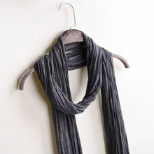Load image into Gallery viewer, Lightweight Long Thin Cotton Linen Skinny Neck Scarf

