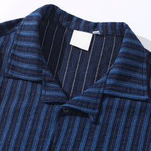 Load image into Gallery viewer, Japanese Retro Striped Loose Casual Work Shirt
