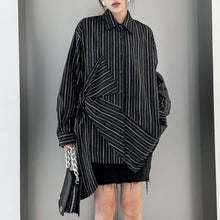 Load image into Gallery viewer, Striped Loose POLO Collar Shirt
