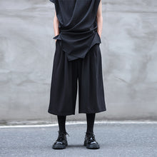 Load image into Gallery viewer, Drawstring Elastic Waist Pleated Solid Culottes
