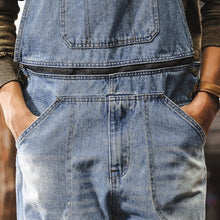 Load image into Gallery viewer, Vintage Loose Cargo Denim Overalls with Detachable Straps
