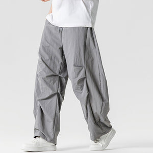 Japanese Retro Thin Loose Scimitar Pants