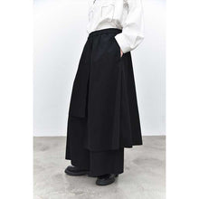 Load image into Gallery viewer, Women‘s Irregular Color-blocked Faux Two-piece Casual Skirt Pants
