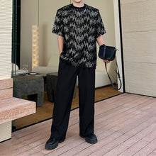 Load image into Gallery viewer, Sequin Short Sleeve Sheer T-Shirt
