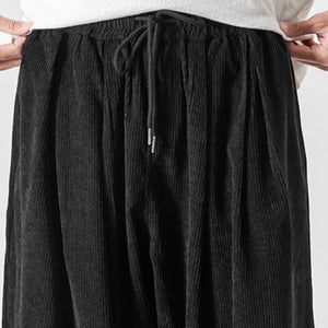 Loose Corduroy Harem Pants