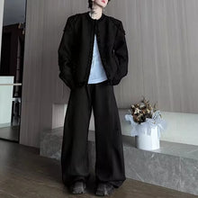 Load image into Gallery viewer, Raw-edge Loose Collarless Blazer
