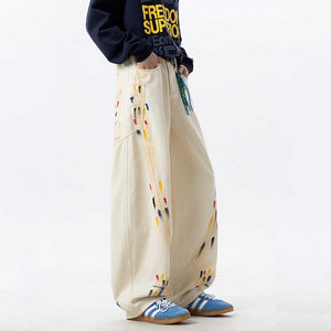 American Graffiti Loose Wide-Leg Jeans