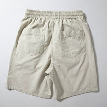 Load image into Gallery viewer, Retro Elastic Waist Loose Straight Leg Shorts
