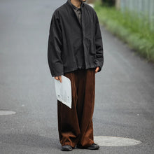 Load image into Gallery viewer, Retro Japanese Style Stand-up Collar Zip-up Jacket
