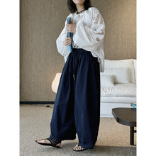 Load image into Gallery viewer, Women's Drawstring Elastic-waist Loose Casual Pants
