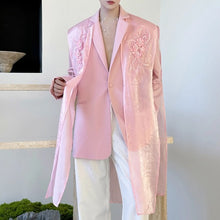 Load image into Gallery viewer, Embroidered Tulle Loose Suit Jacket

