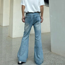 Load image into Gallery viewer, Vintage Diamond Wide-leg Casual Bootcut Jeans
