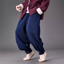 Load image into Gallery viewer, Thickened Faux Lamb Wool Loose Casual Harem Pants
