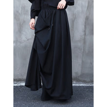 Load image into Gallery viewer, Irregular Double-layered Floor-length Culottes Wide-leg Trousers
