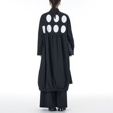 Load image into Gallery viewer, Loose Lapel Polka Dot Long Shirt Jacket

