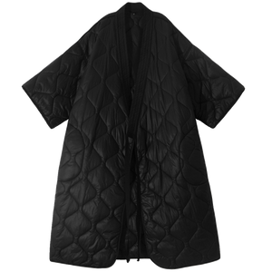 Retro Rhombus Knee-length Cotton Coat