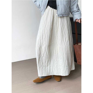 High-waisted Flower Bud Lantern Skirt