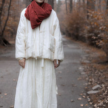 Load image into Gallery viewer, Double-sided Mulberry Silk Cotton Lace-up New Chinese-style Cotton Coat
