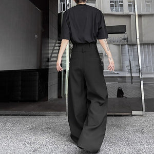 Loose Wide-leg Draped Straight-leg Suit Trousers