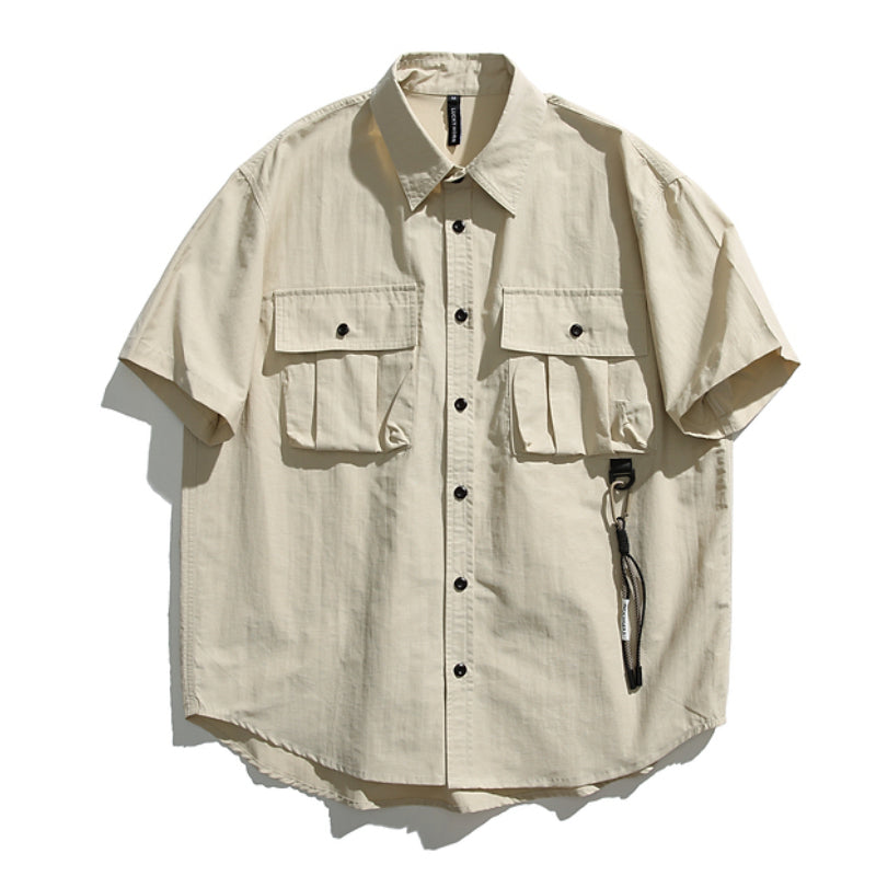 Retro Japanese Loose Casual Short-sleeved Shirt