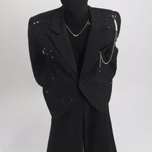 Load image into Gallery viewer, Pearl Necklace Loose Casual Blazer
