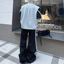 Load image into Gallery viewer, Patchwork Contrast Color Jacket Casual Loose Trousers Two-piece Set
